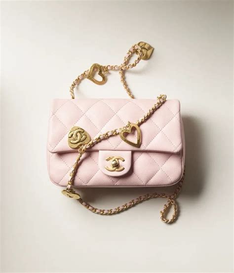 chanel mini flap bag light pink|Chanel small flap bag black.